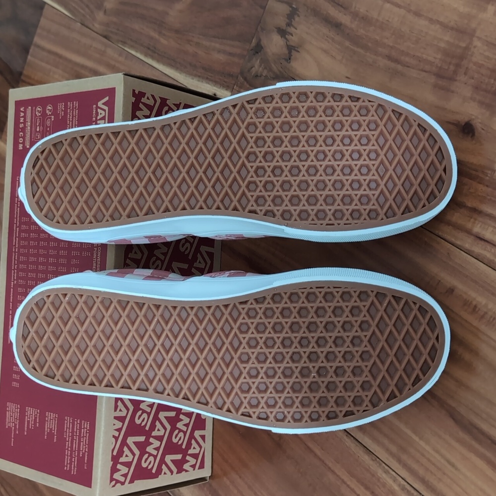 Vans Classic Slip on Rosette / True White Men's Size 7 1/2 Women's 9 Nwt - Picture 7 of 9